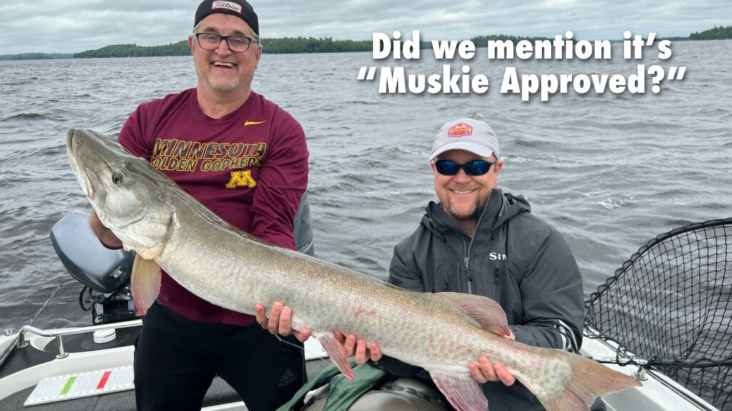 Muskie approved fishing tackle